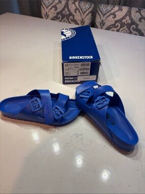 Birkenstock Arizona EVA Slide Sandals in Blue